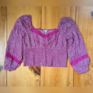 NWT American Eagle floral top size XL
